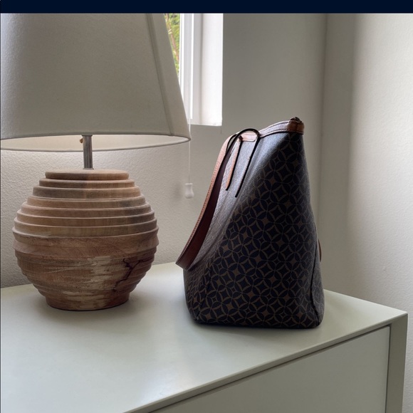 Fossil leather tote bag in brown - Picture 2 of 5